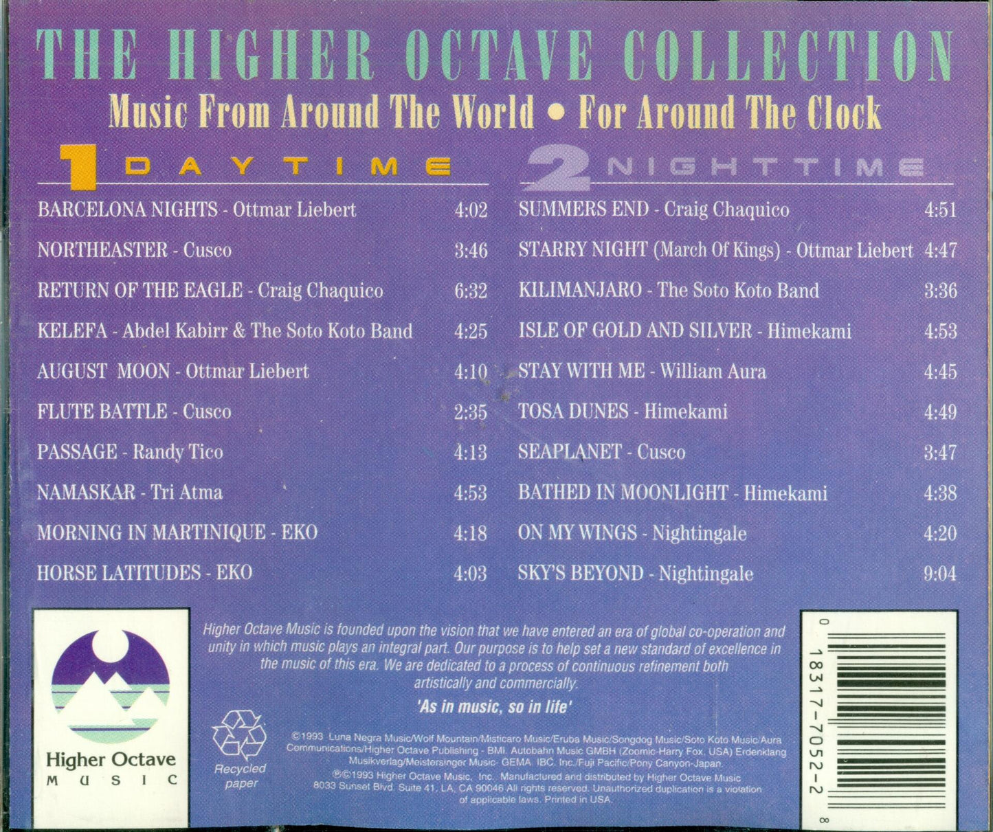 The Higher Octave Collection [Audio CD] - Very Good