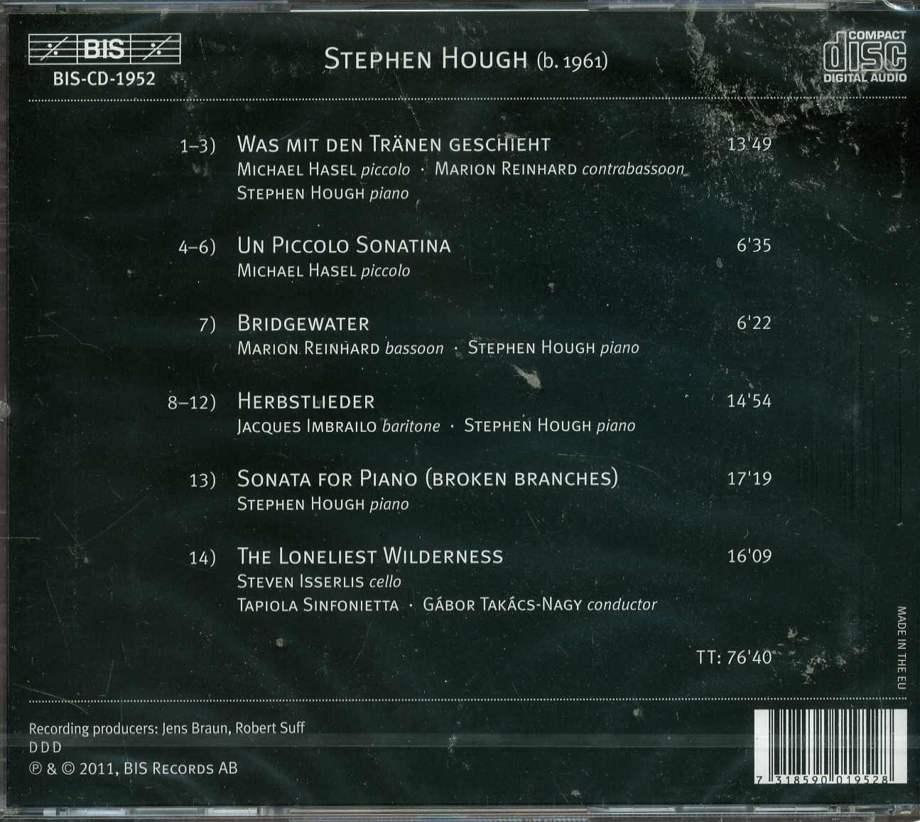 Broken Branches - Compositions By Stephen Hough [Audio CD]
