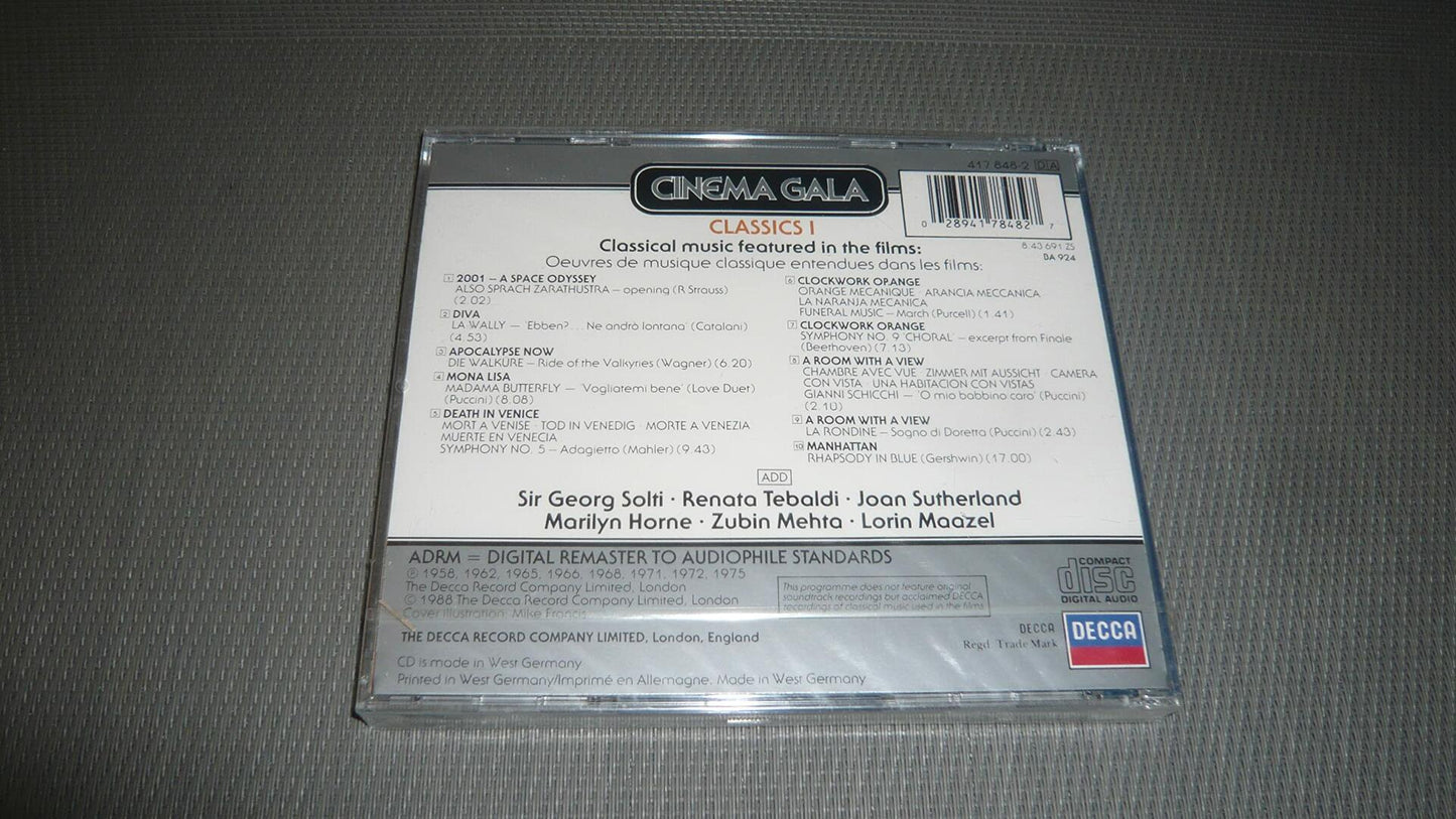 Classics I [Audio CD] Cinema Gala