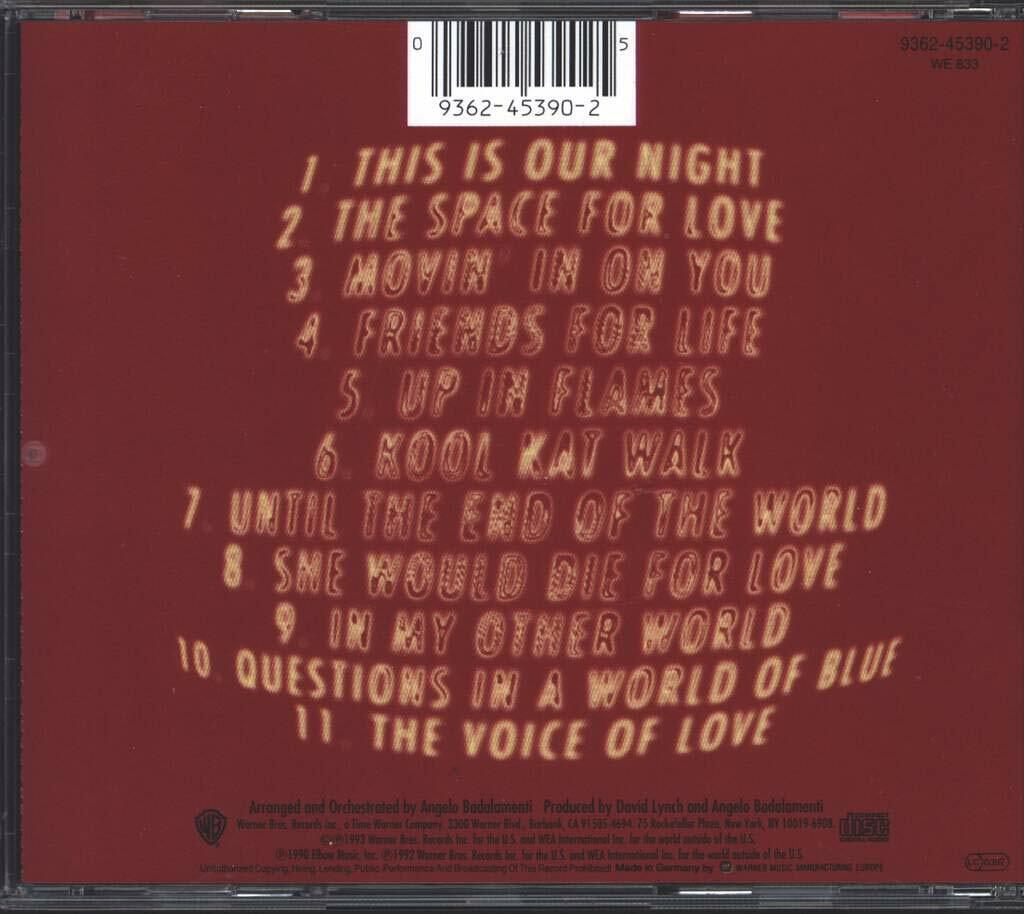 The Voice Of Love [Audio CD] Julee Cruise - Very Good