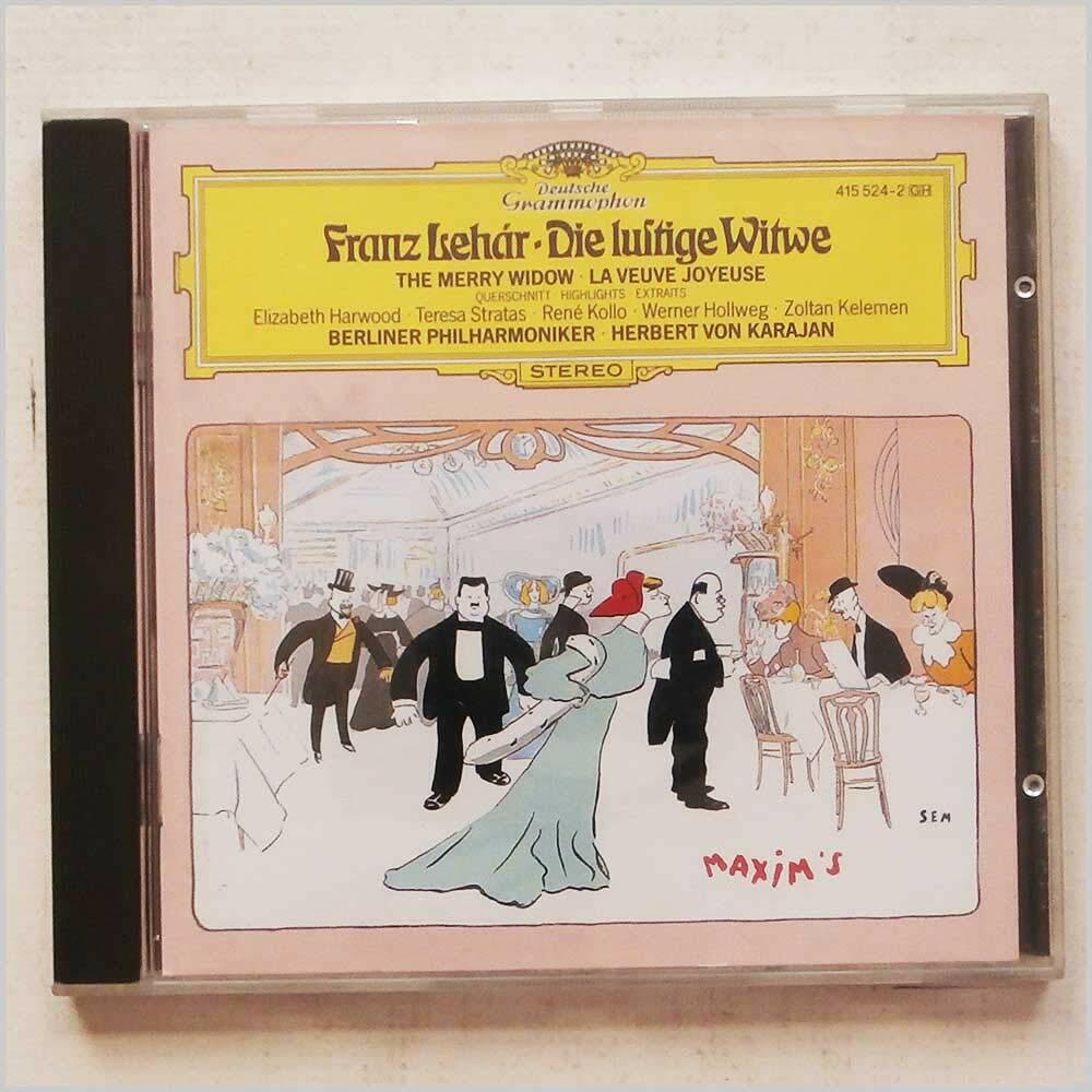 Lehar: The Merry Widow; Harwoo [Audio CD] Berlin Deutsche Oper Chorus; Harwood, Elizabep; Ka - Very Good