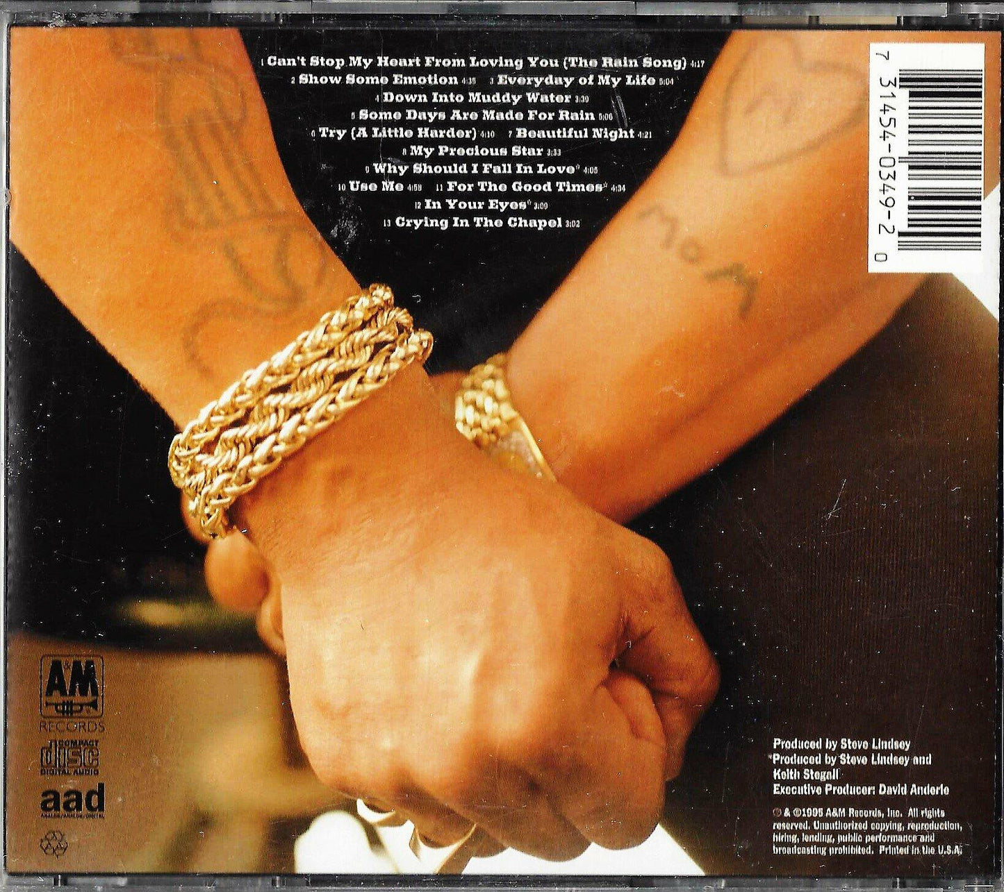Tattooed Heart [Audio CD] Neville, Aaron - Very Good