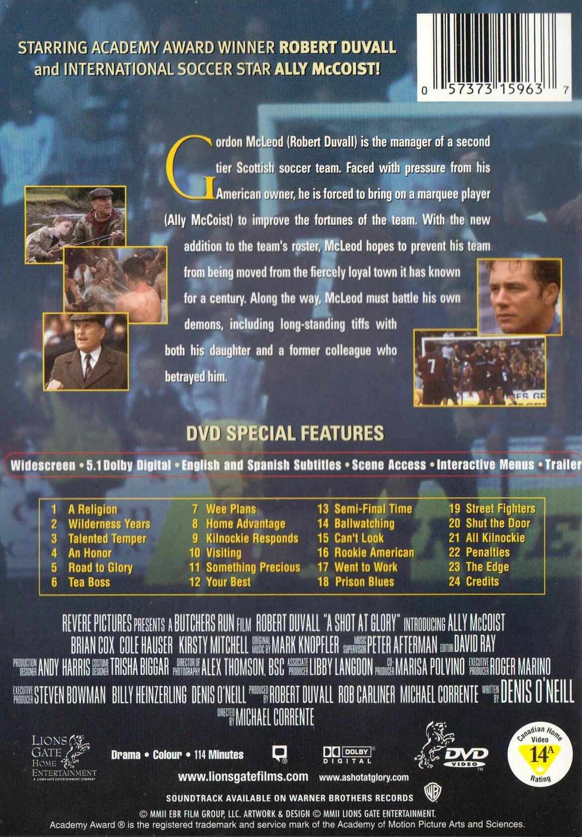 A Shot at Glory [DVD] - Very Good