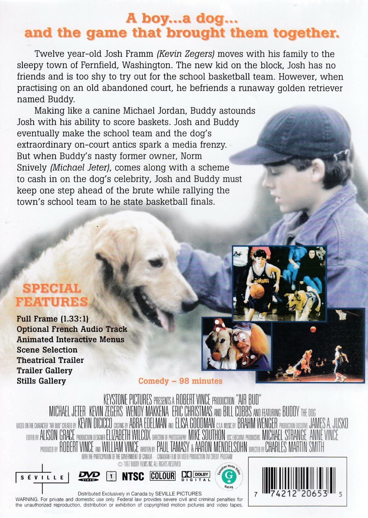 Air Bud: Basketball Playing Dog [DVD] - Very Good