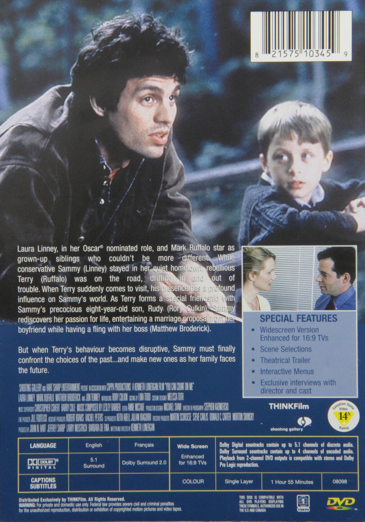 You Can Count On Me (Bilingual) [DVD] - Good