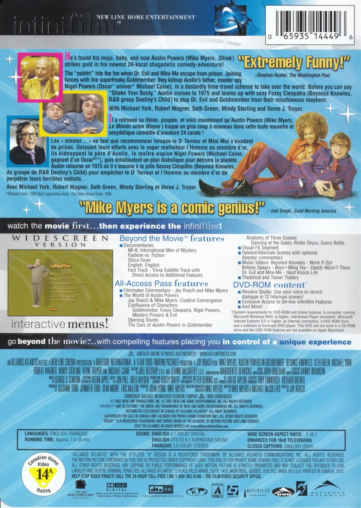Austin Powers in Goldmember (Widescreen Edition) [DVD]