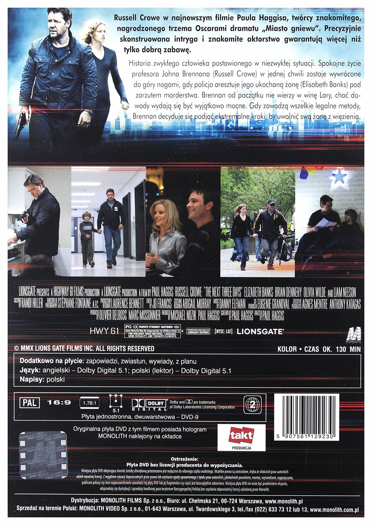 The Next Three Days [DVD]