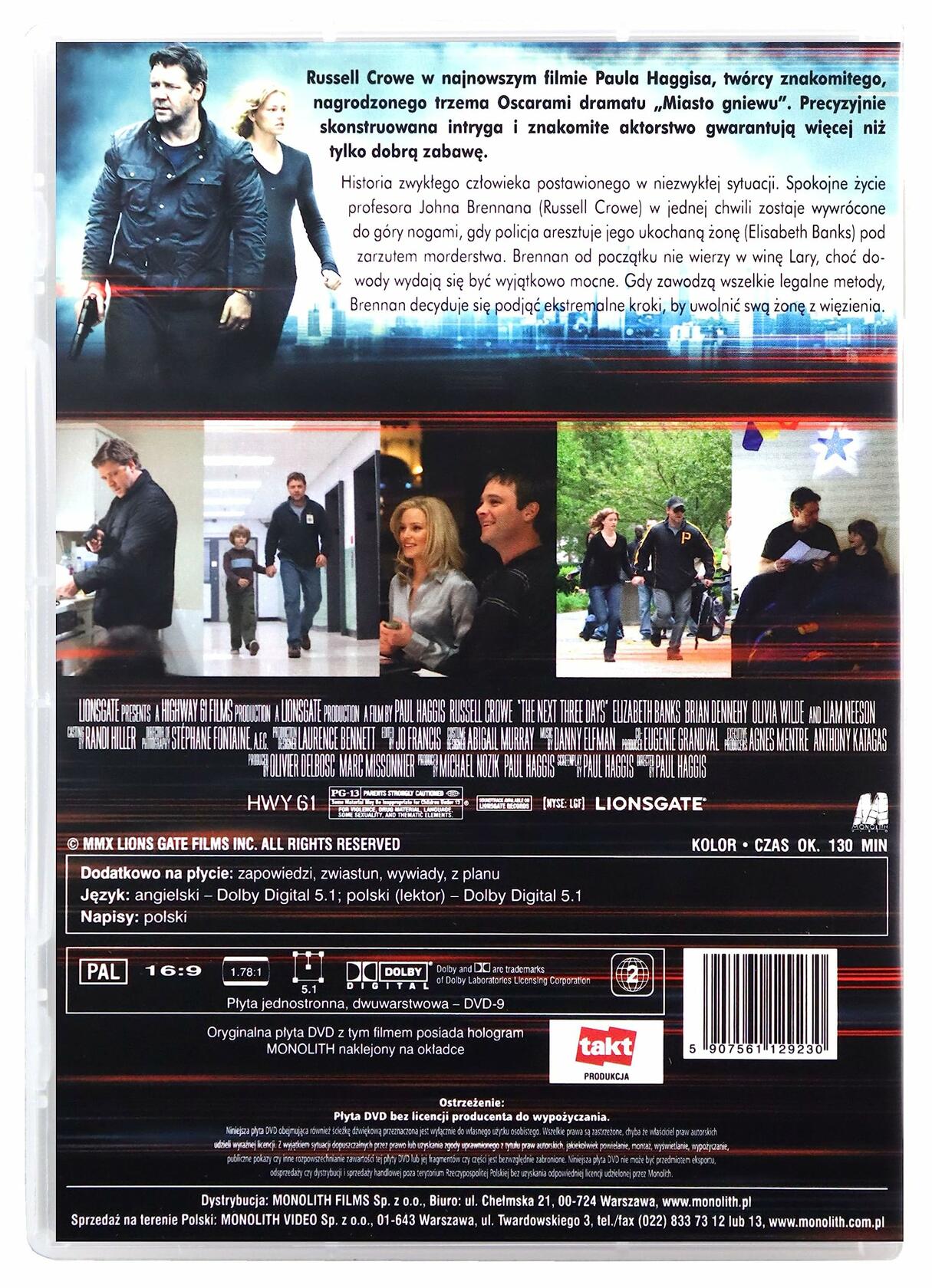 The Next Three Days [DVD]