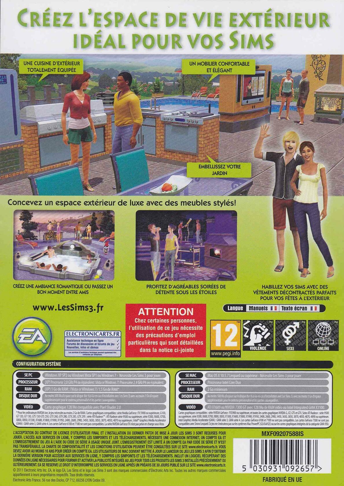 Les Sims 3: Jardin de style - French only - Standard Edition [video game] - Very Good