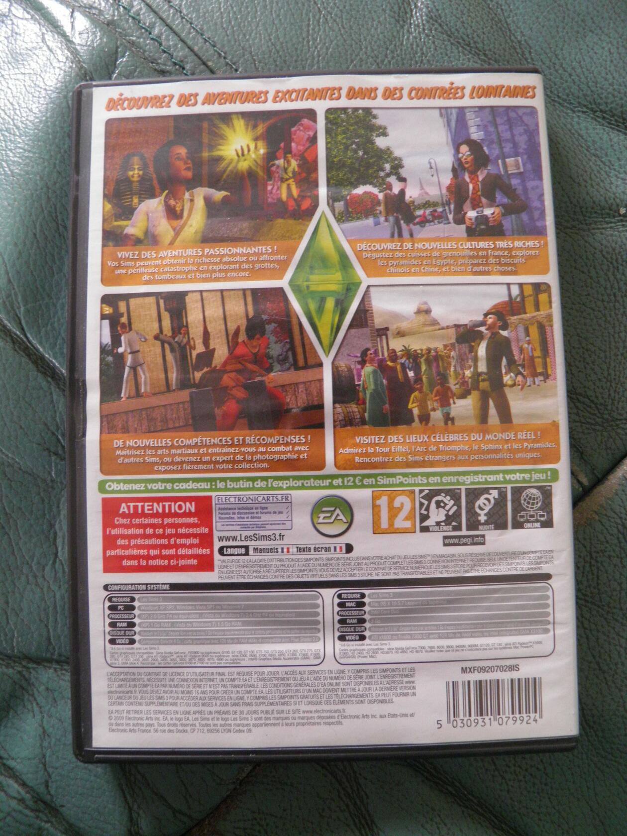 Sims 3: Destination Aventure (vf - French game-play) - Standard Edition [video game] - Very Good