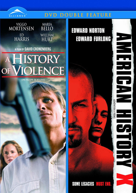 A History of Violence / American History X (Double Feature) [DVD] - Very Good