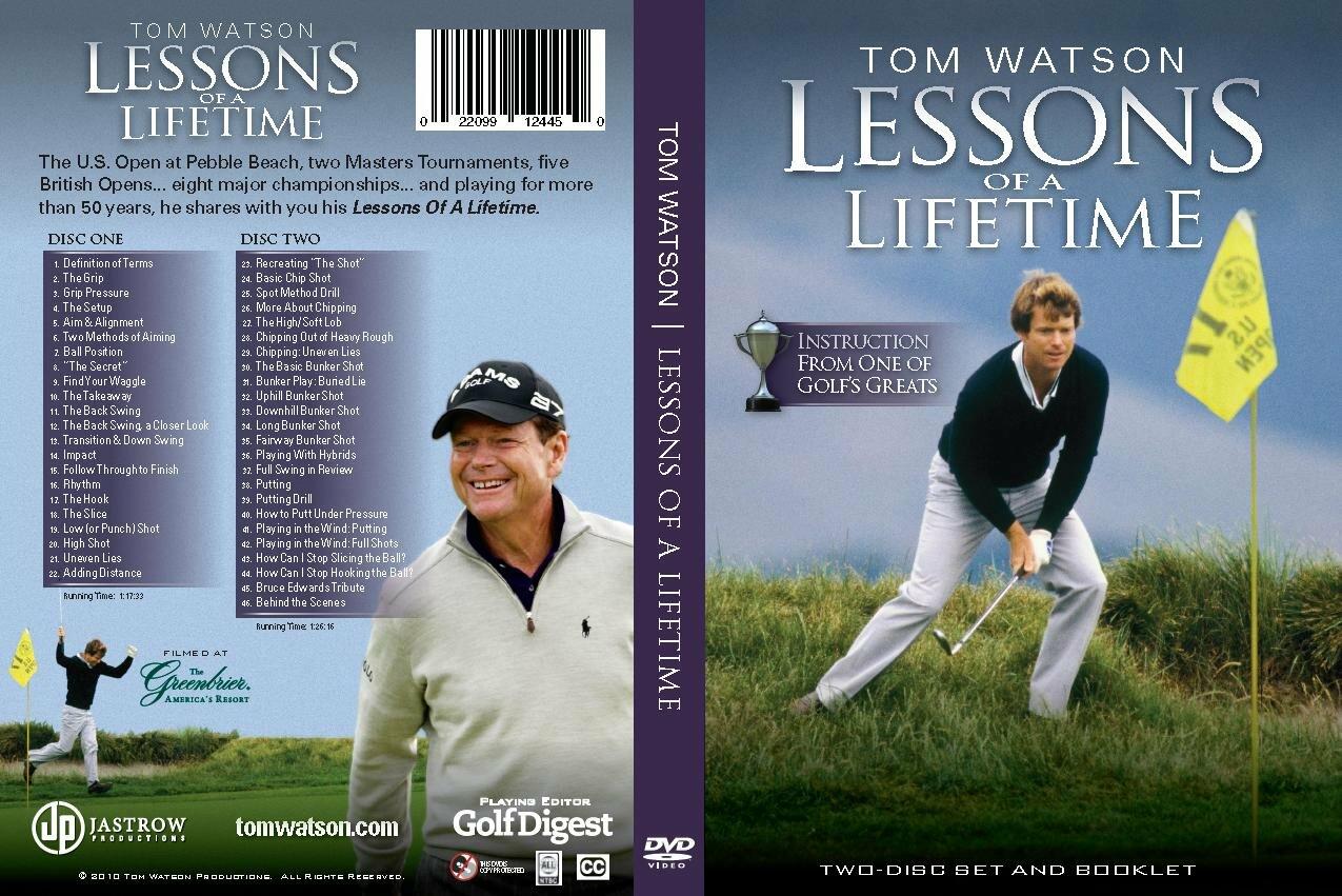 Tom Watson Lessons of a LifeTime Golf 2 Disc DVD [DVD] - Very Good