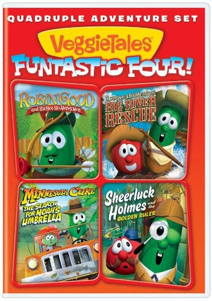VeggieTales - Funtastic Four - Quadruple Adventure Set [DVD] - Very Good