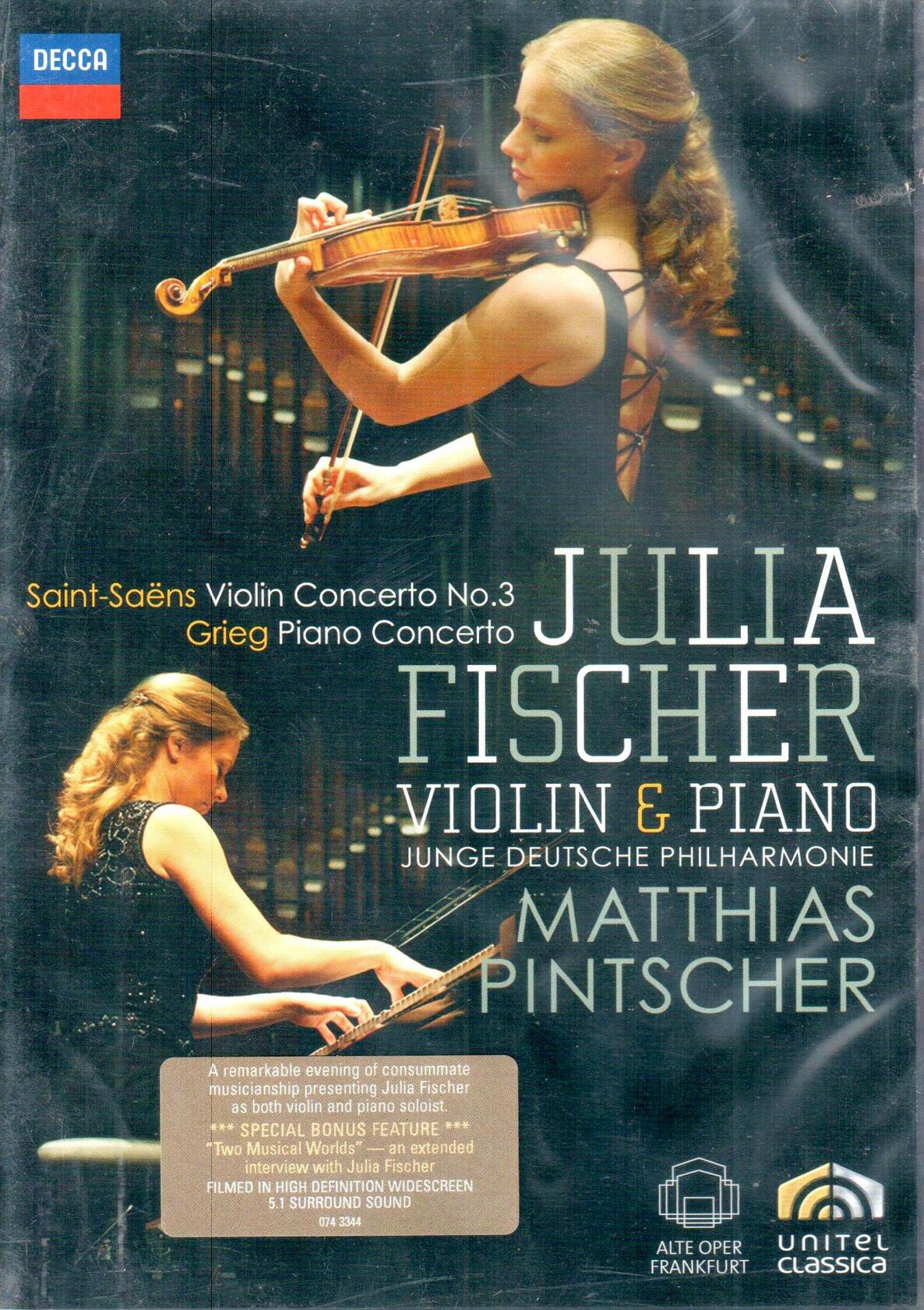 Saint-Saens: Violin Concerto No 3 / Greig: Piano [DVD] - Very Good