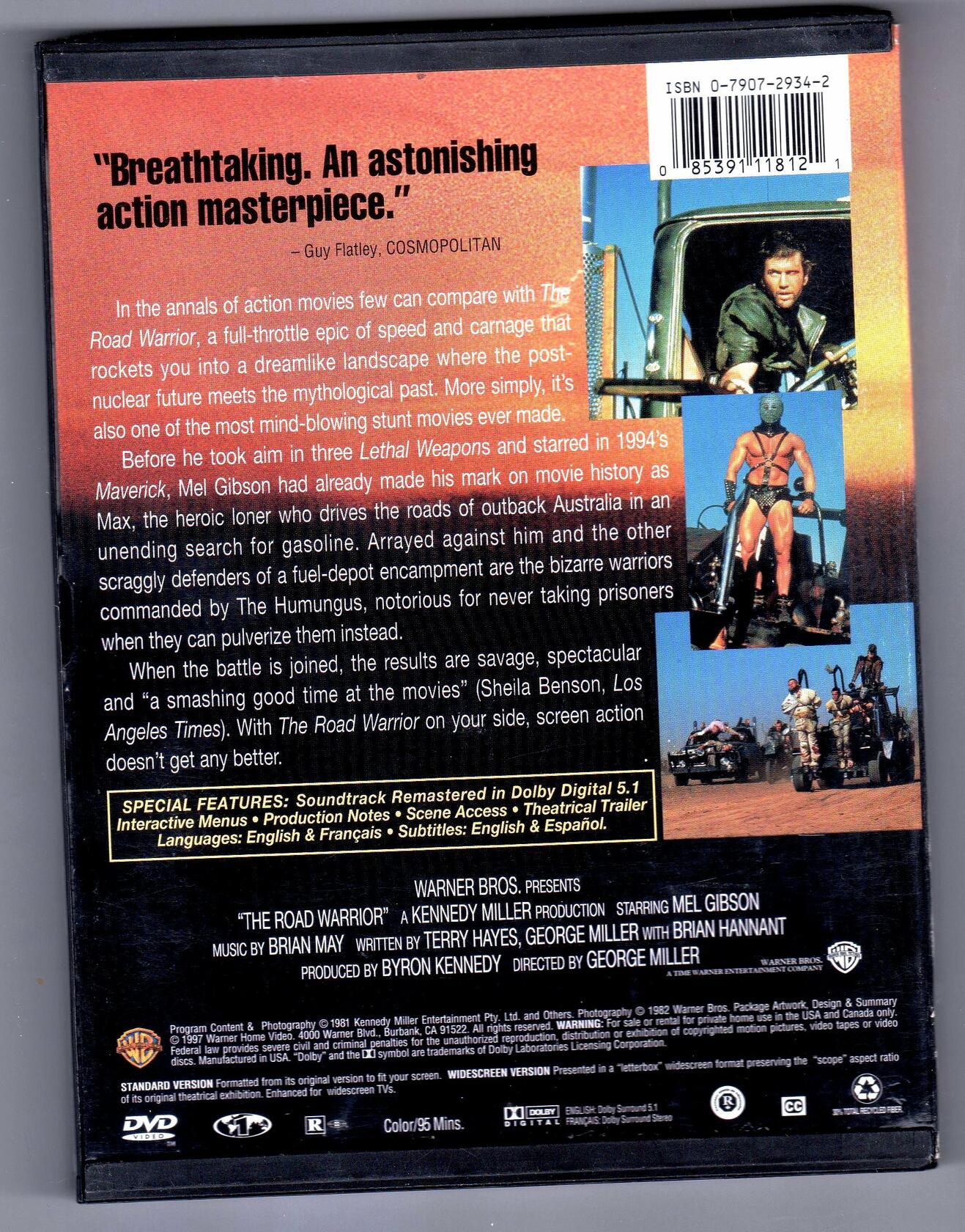 The Road Warrior (Widescreen/Full Screen) [DVD] - Good