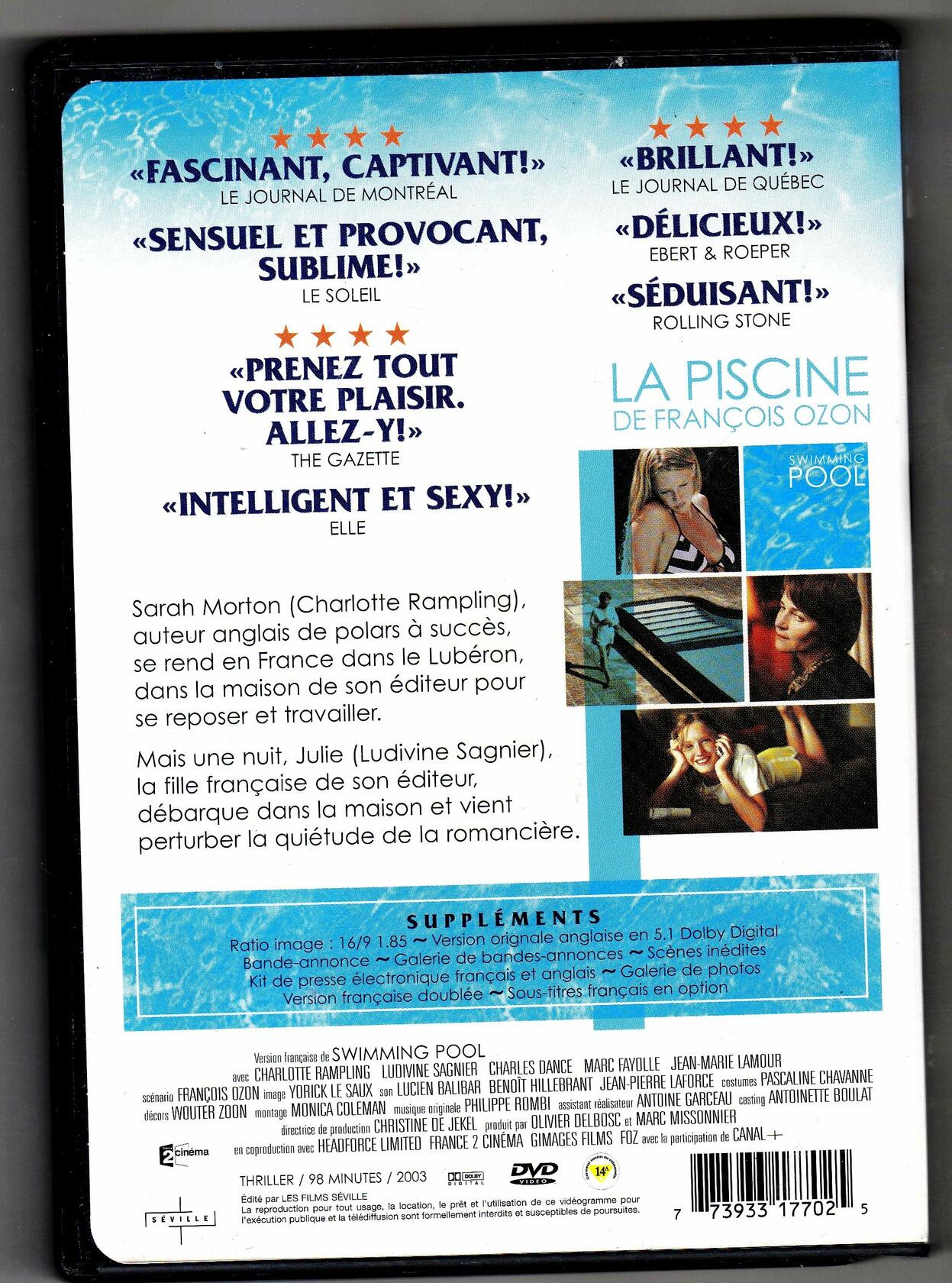 La Piscine [DVD] - Good