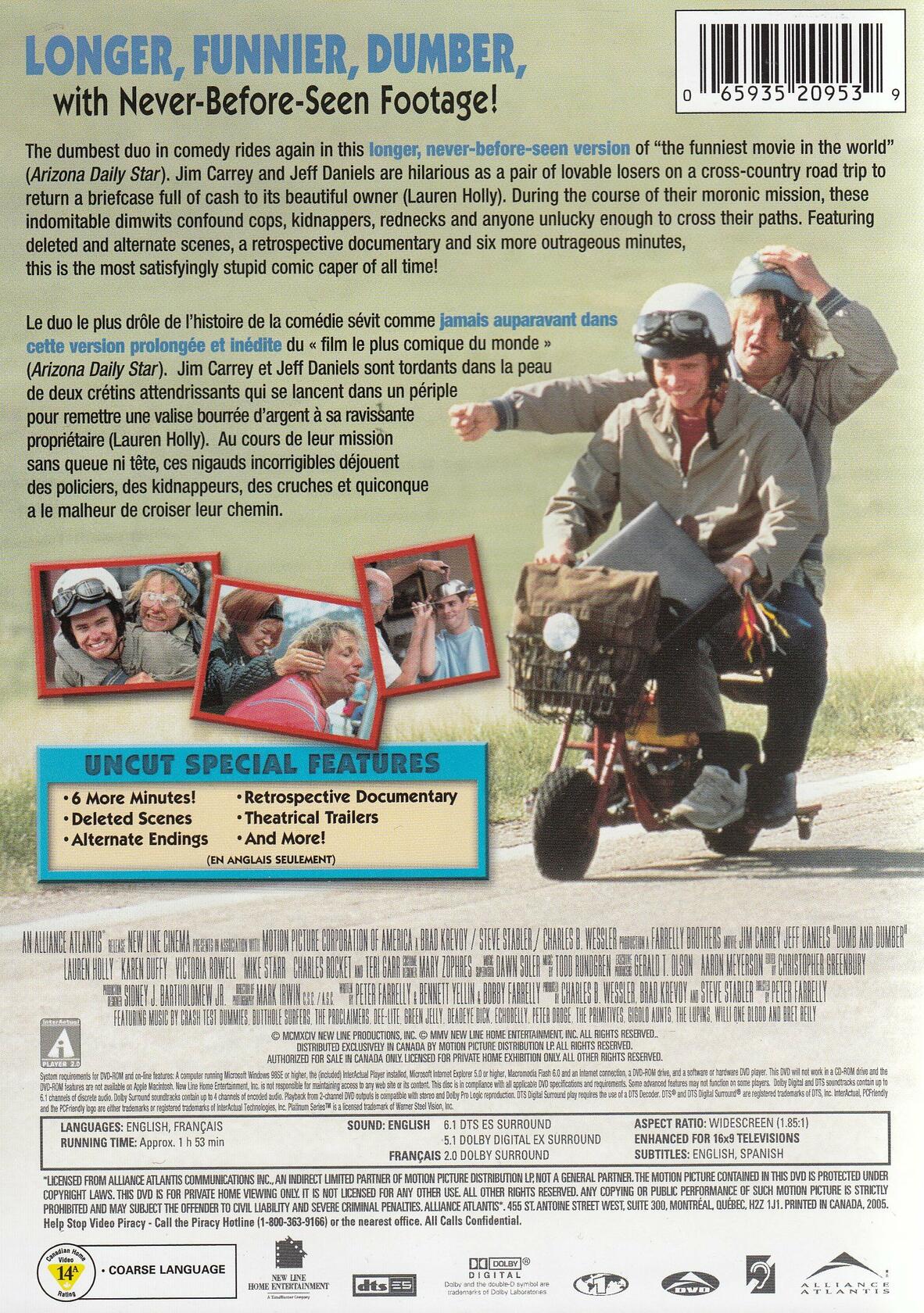 Dumb and Dumber (Special Edition) [DVD] - Very Good