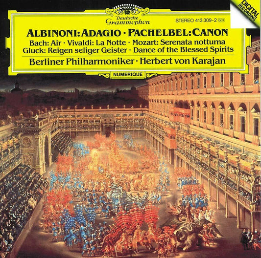 Albinoni: Adagio / Pachelbel: Canon [Audio CD] Pachelbel / Albinoni / Vivaldi; Tomaso Albinoni and Herbet von Karajan - Very Good