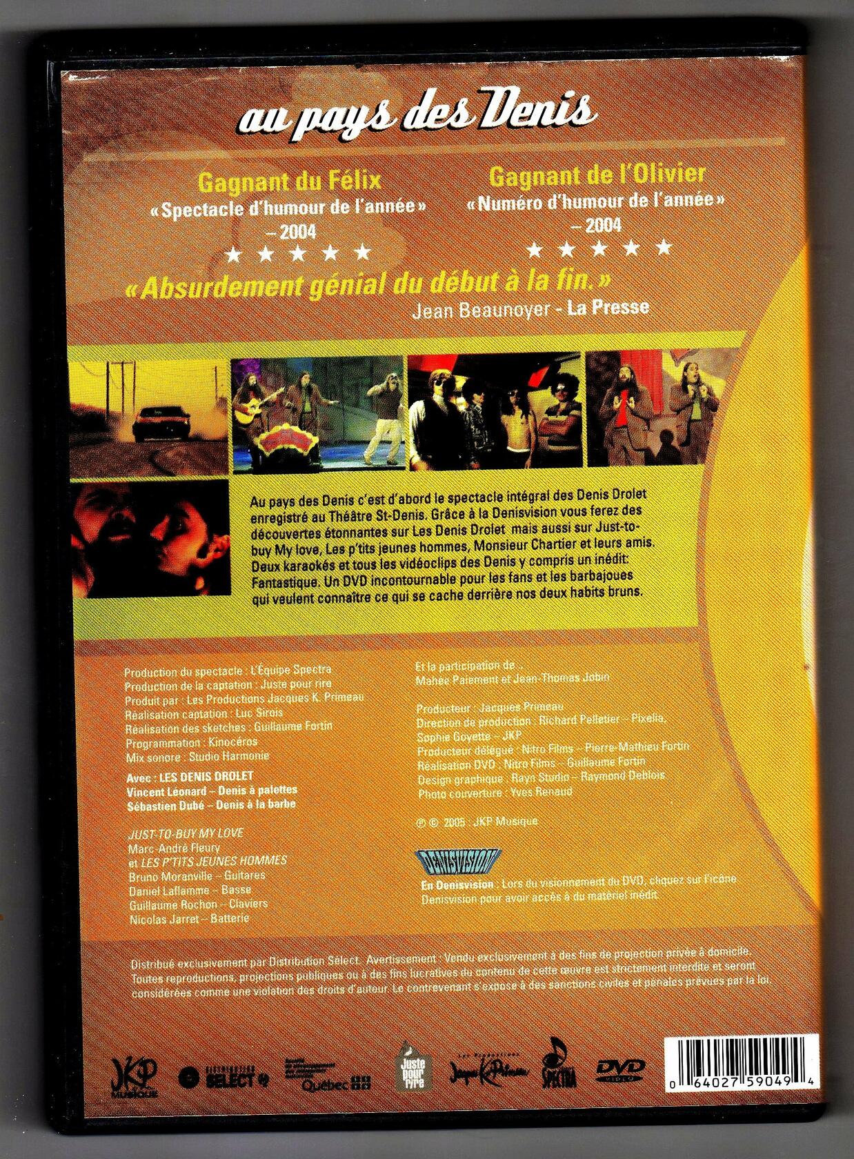 DENIS DROLET AU PAYS DES DENIS [Import] [DVD] - Very Good