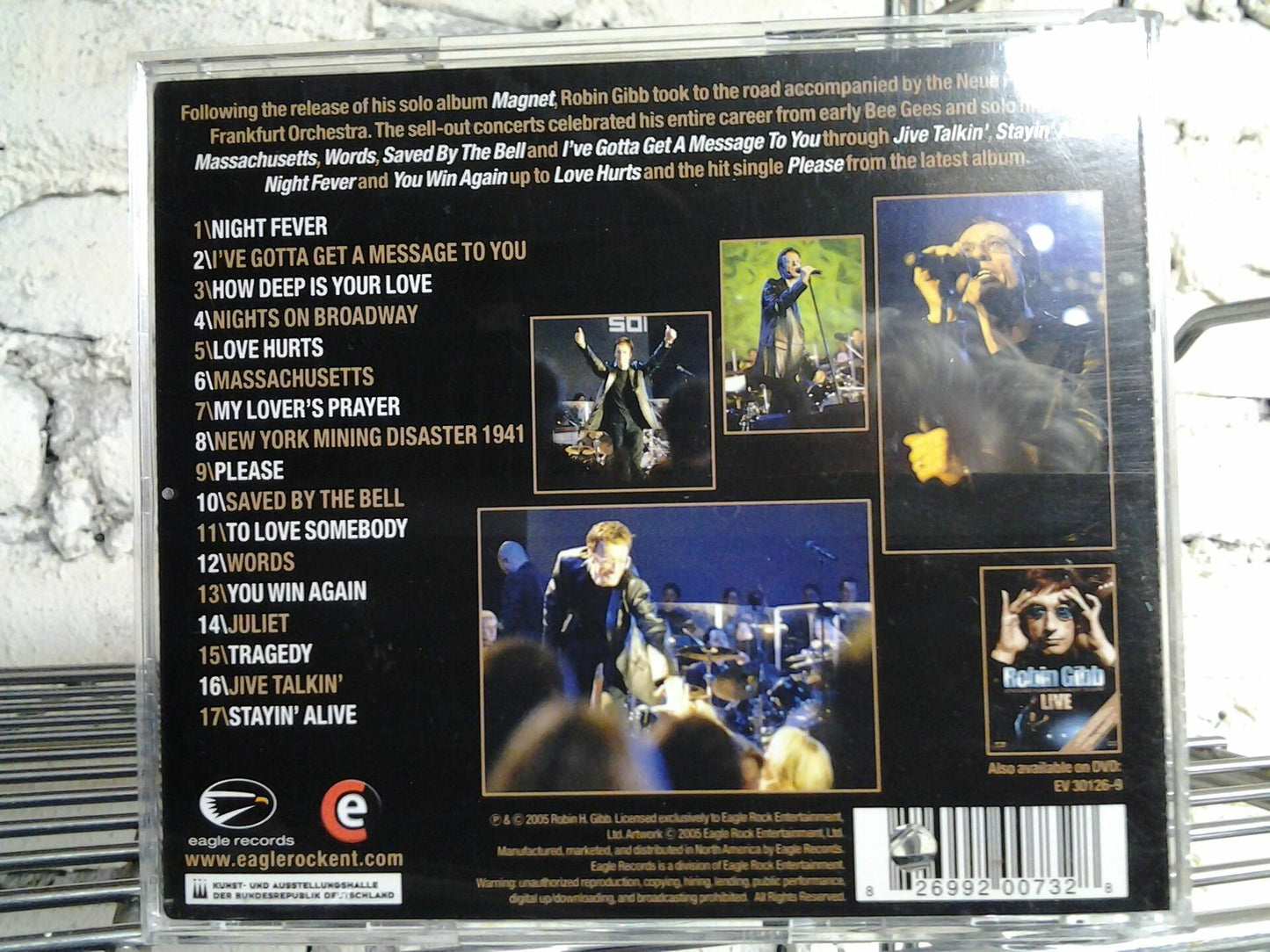 Live [Audio CD] Gibb, Robin / Frankfurt Neue Philharmonic Orchestra - Very Good