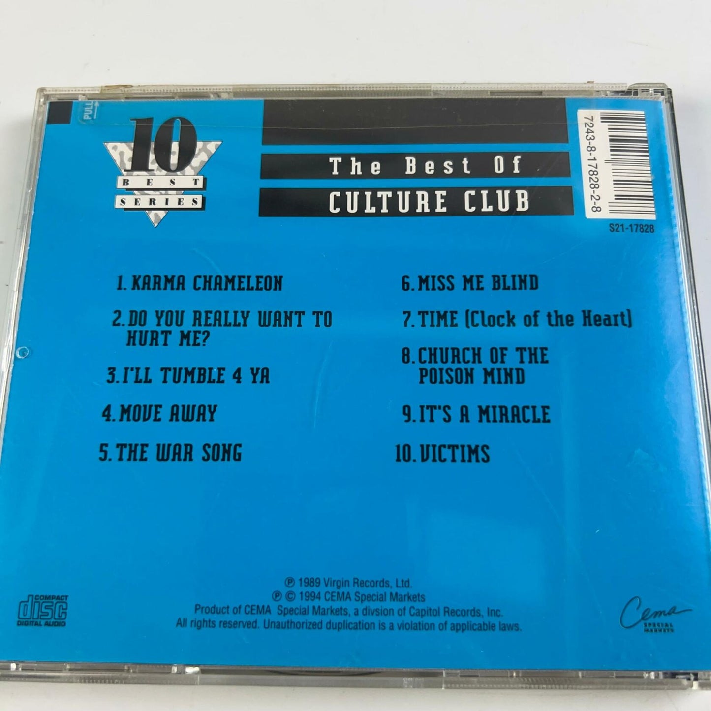 BEST OF CULTURE CLUB BY CULTURE CLUB (CD) [Audio CD] - Very Good