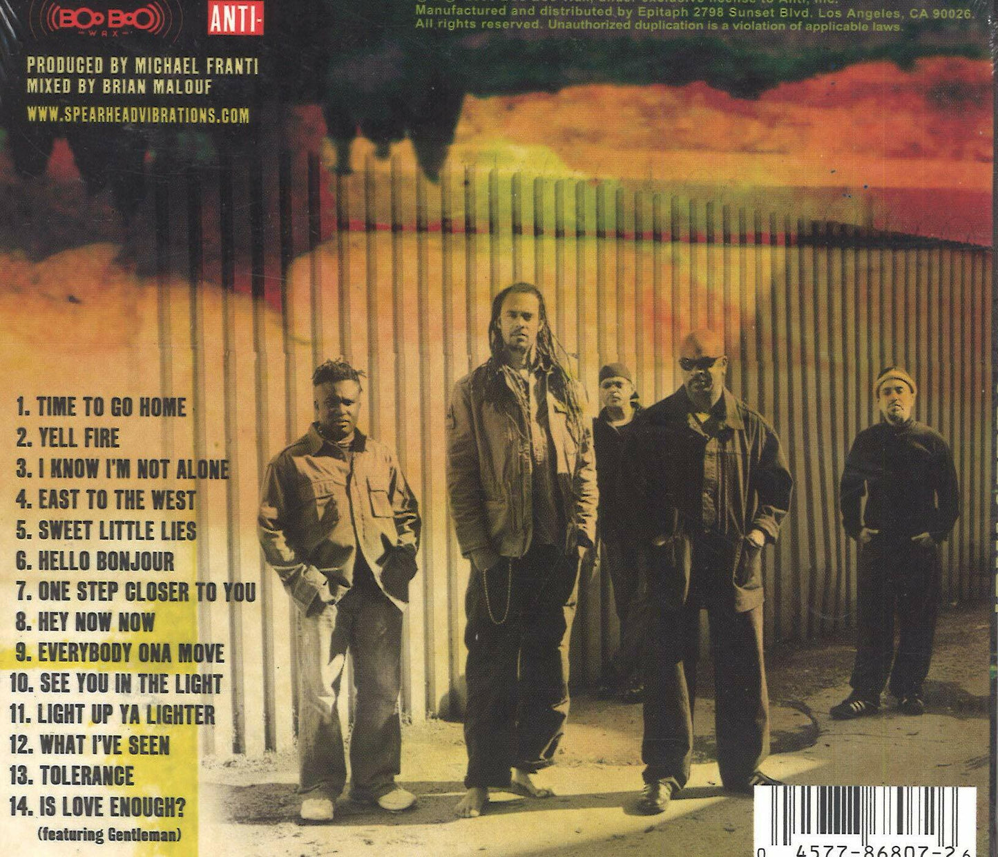 Yell Fire [Audio CD] Franti, Michael and Spearhead and Michael Franti - Very Good