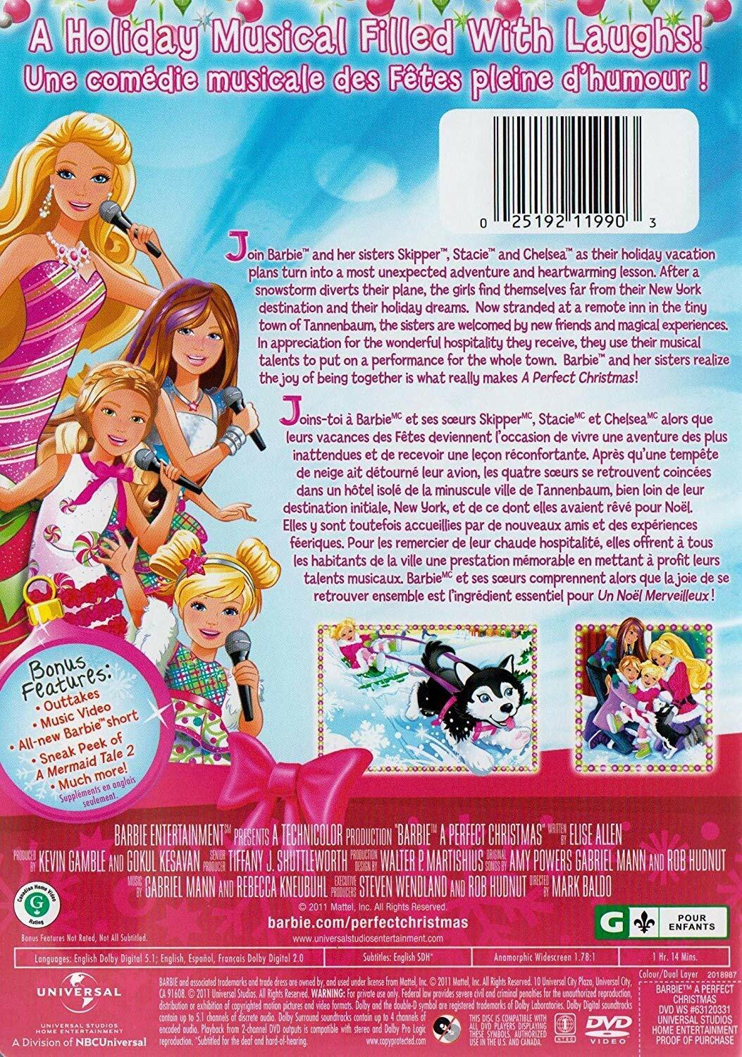 Barbie: A Perfect Christmas [DVD] - Very Good