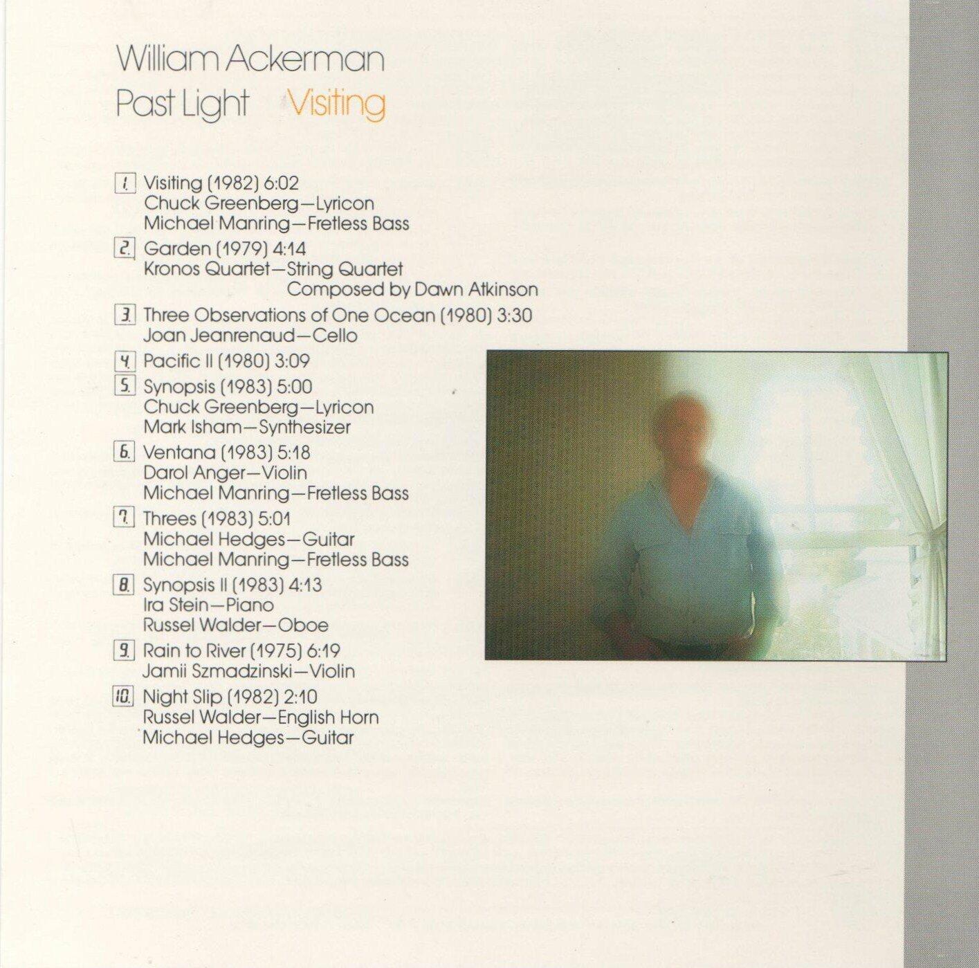 Past Light [Audio CD] William Ackerman - Very Good