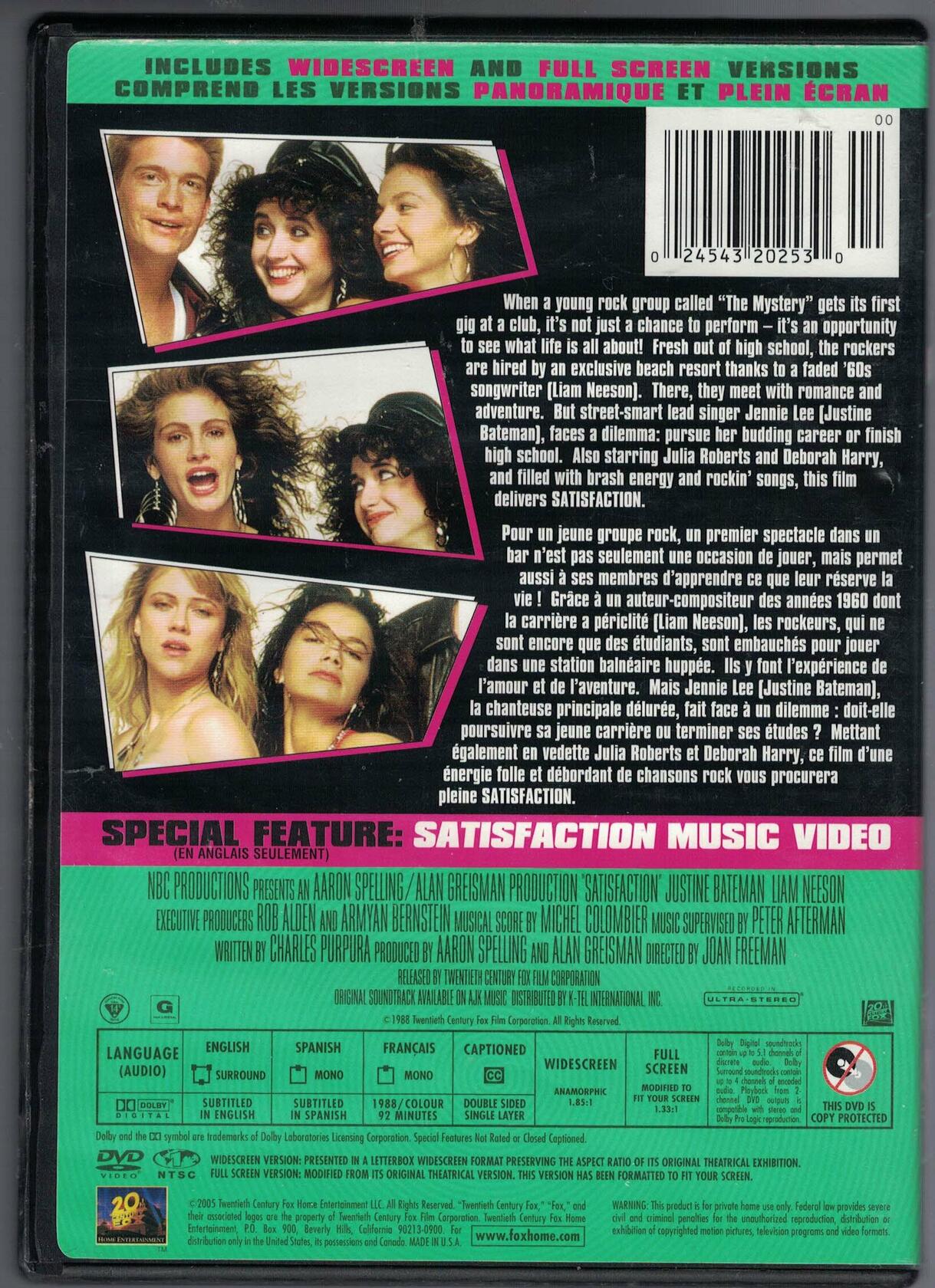 Satisfaction (Bilingual) [DVD] - Very Good