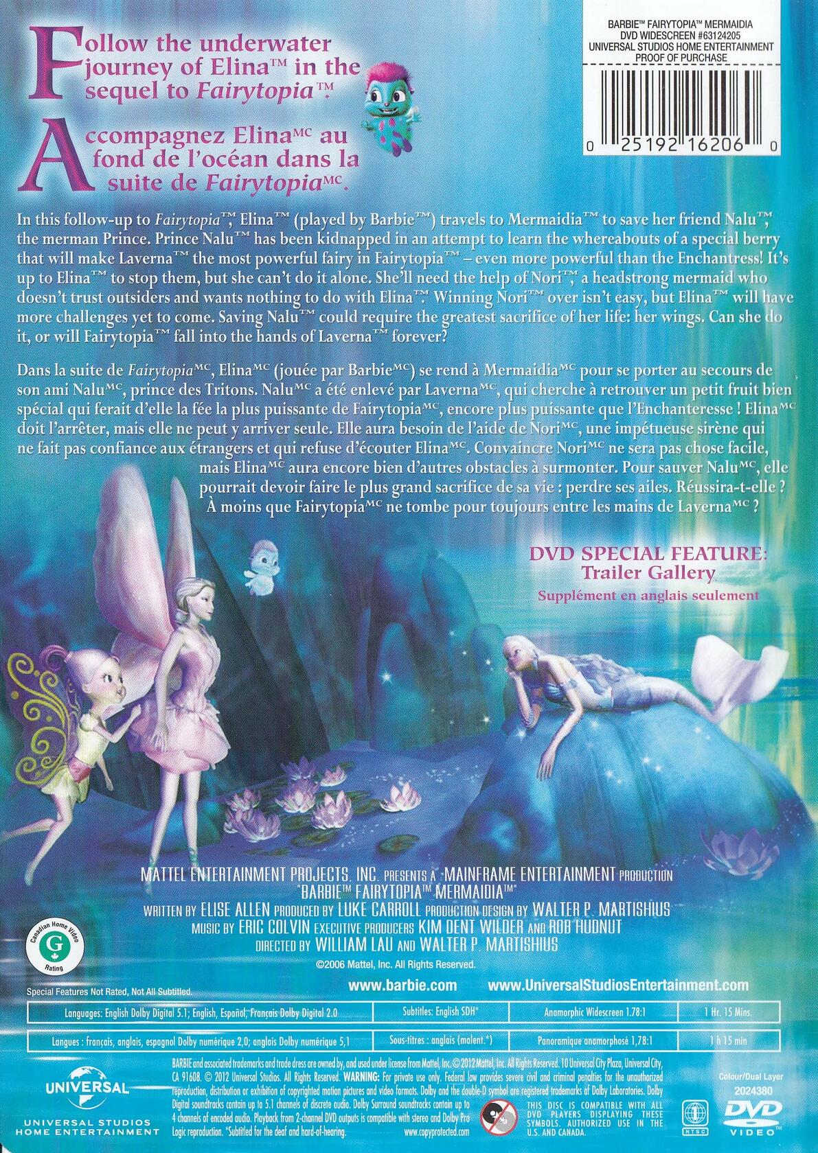 Barbie Fairytopia: Mermaidia [DVD]