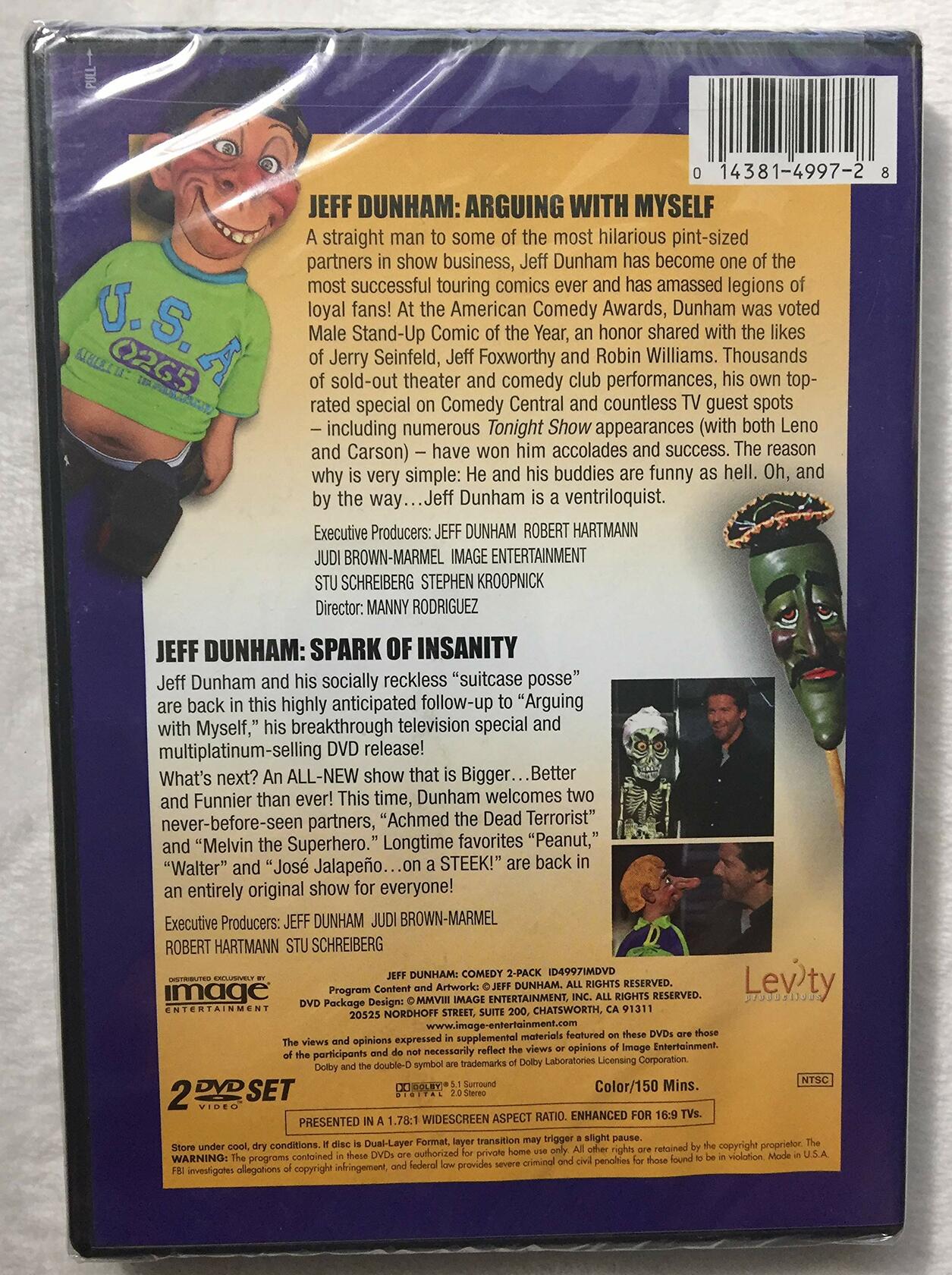 Jeff Dunham Comedy 2-Pack [DVD] - Very Good