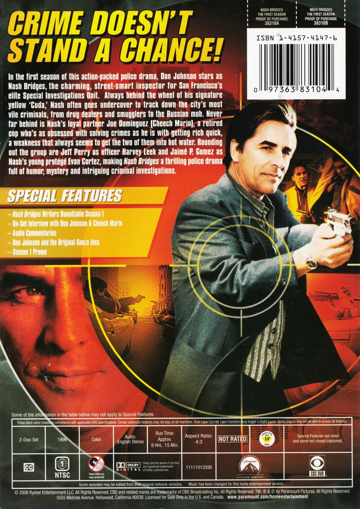 Nash Bridges: Season 1 [DVD] - Very Good