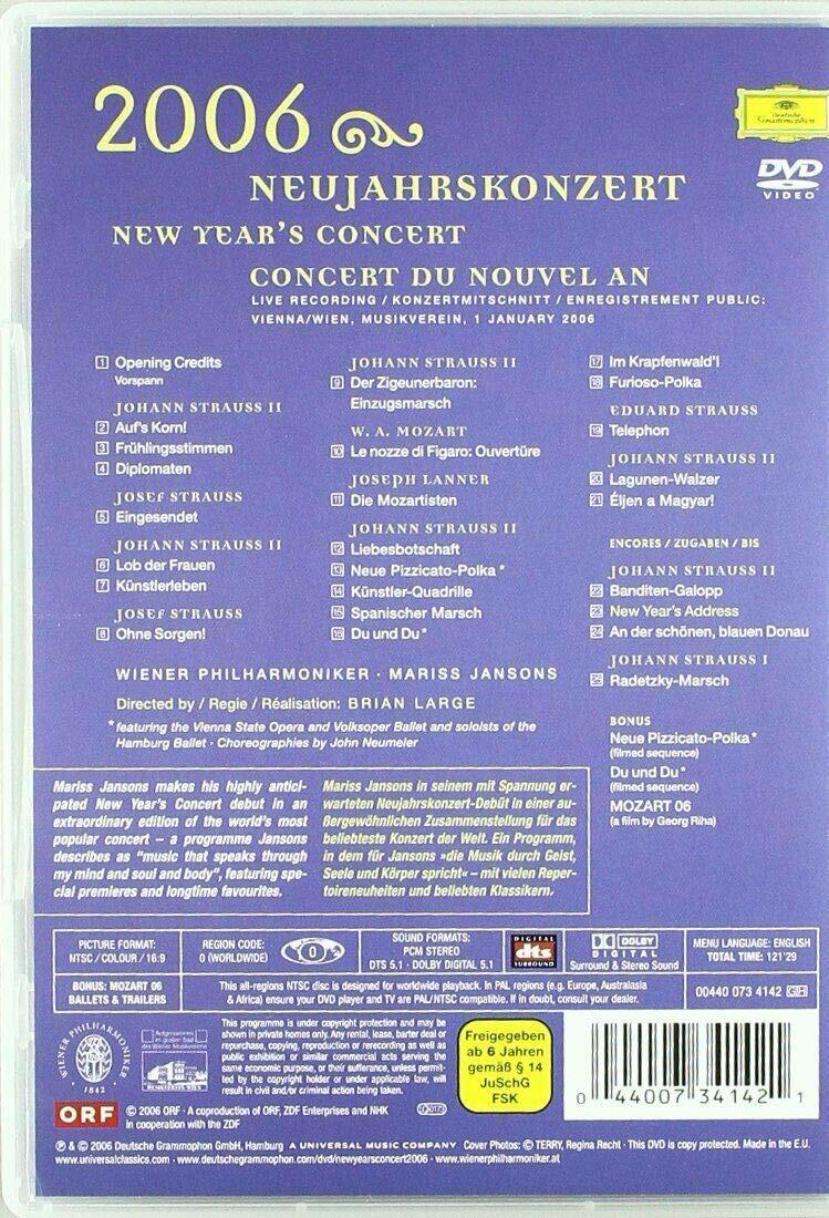 JANSONS;M-WIENER PHIL 2006: NEW YEARS CO [DVD] - Good