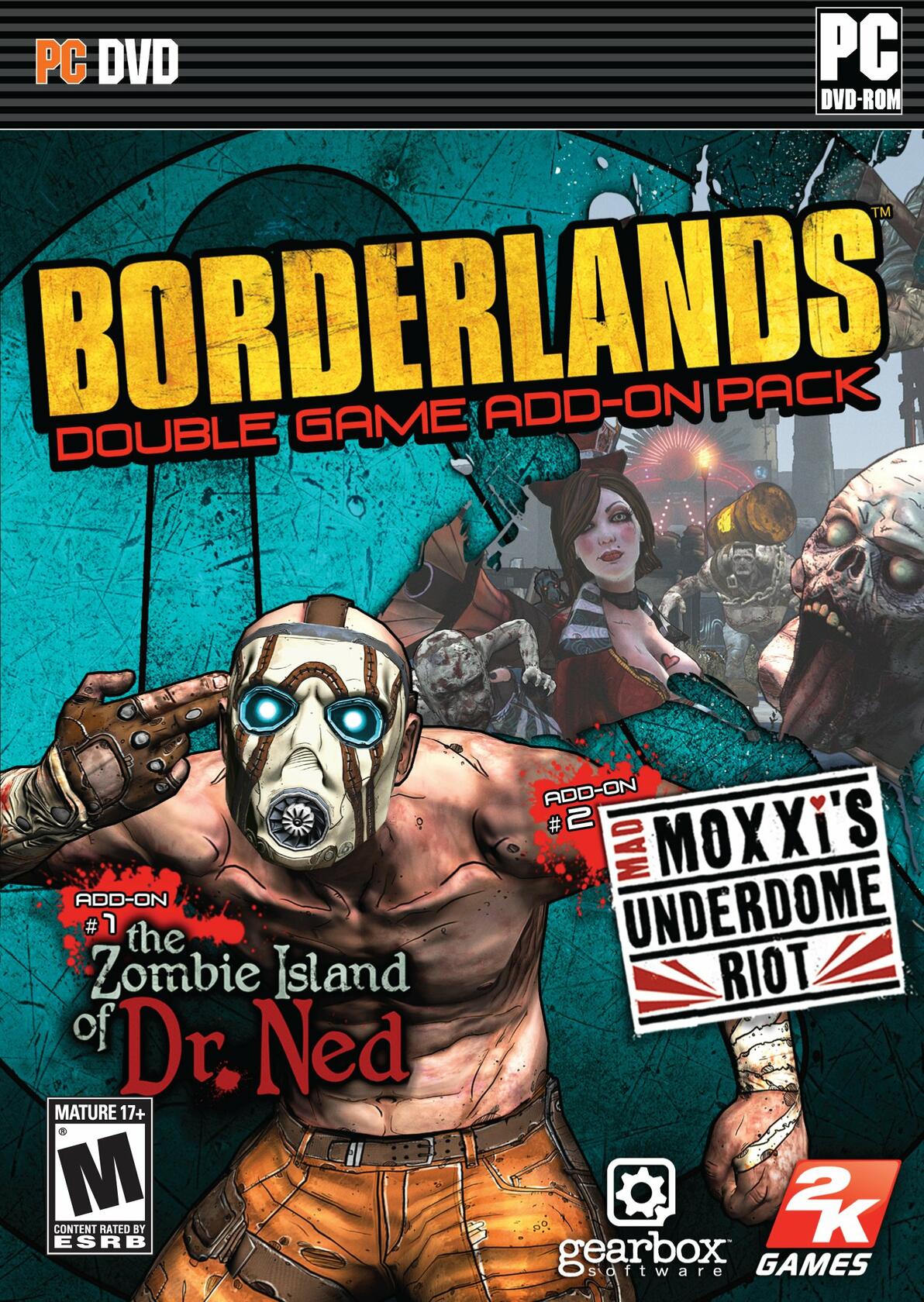 Borderlands Game Add-On Pack: The Zombie Island of Dr.Ned & Mad Moxxi's Underdome Riot - Standard Edition [video game] - Very Good
