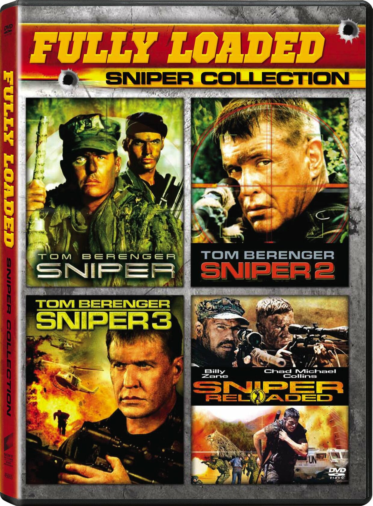 Sniper (1993) / Sniper 2 / Sniper 3 / Sniper: Reloaded (2 Discs) Multi Feature [DVD] - Very Good