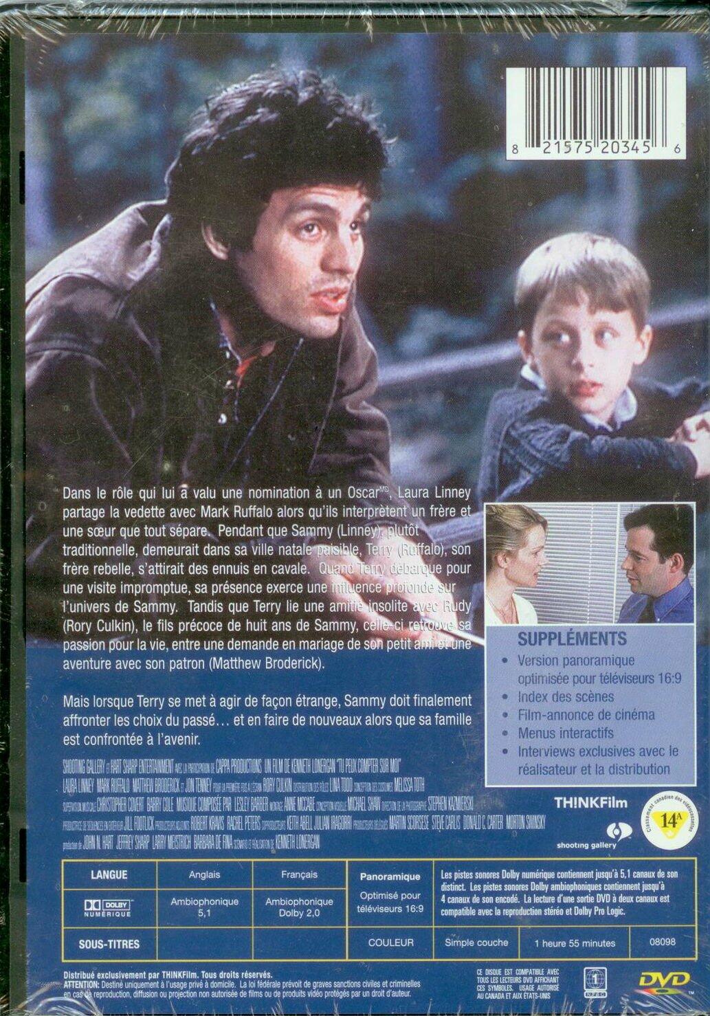 You Can Count On Me - Vf / Tu Peux Compter Sur Moi (Bilingual) [DVD] - Very Good