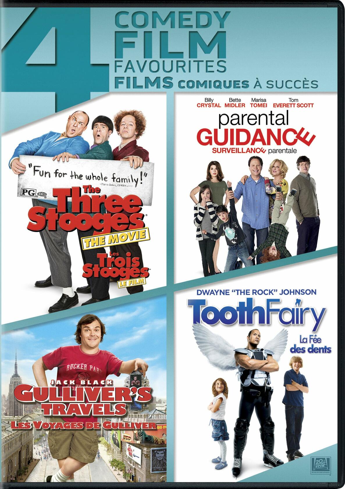 The Three Stooges / Parental Guidance / Gulliver's Travels / The Tooth Fairy (Bilingual) [DVD] - Very Good