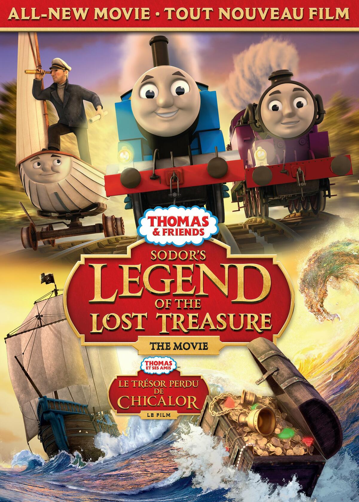 Thomas & Friends: Sodor's Legend of the Lost Treasure (Bilingual) [DVD] - Very Good