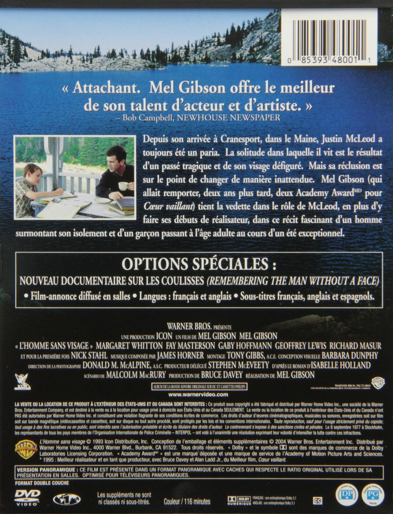 Man Without a Face (WS) (FRENCH) (DVD) [DVD] - Good