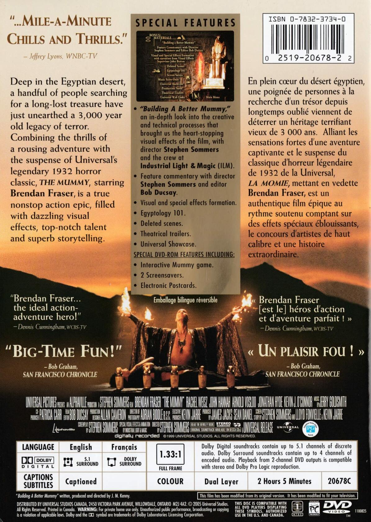 The Mummy (Full Screen) [DVD] - Very Good
