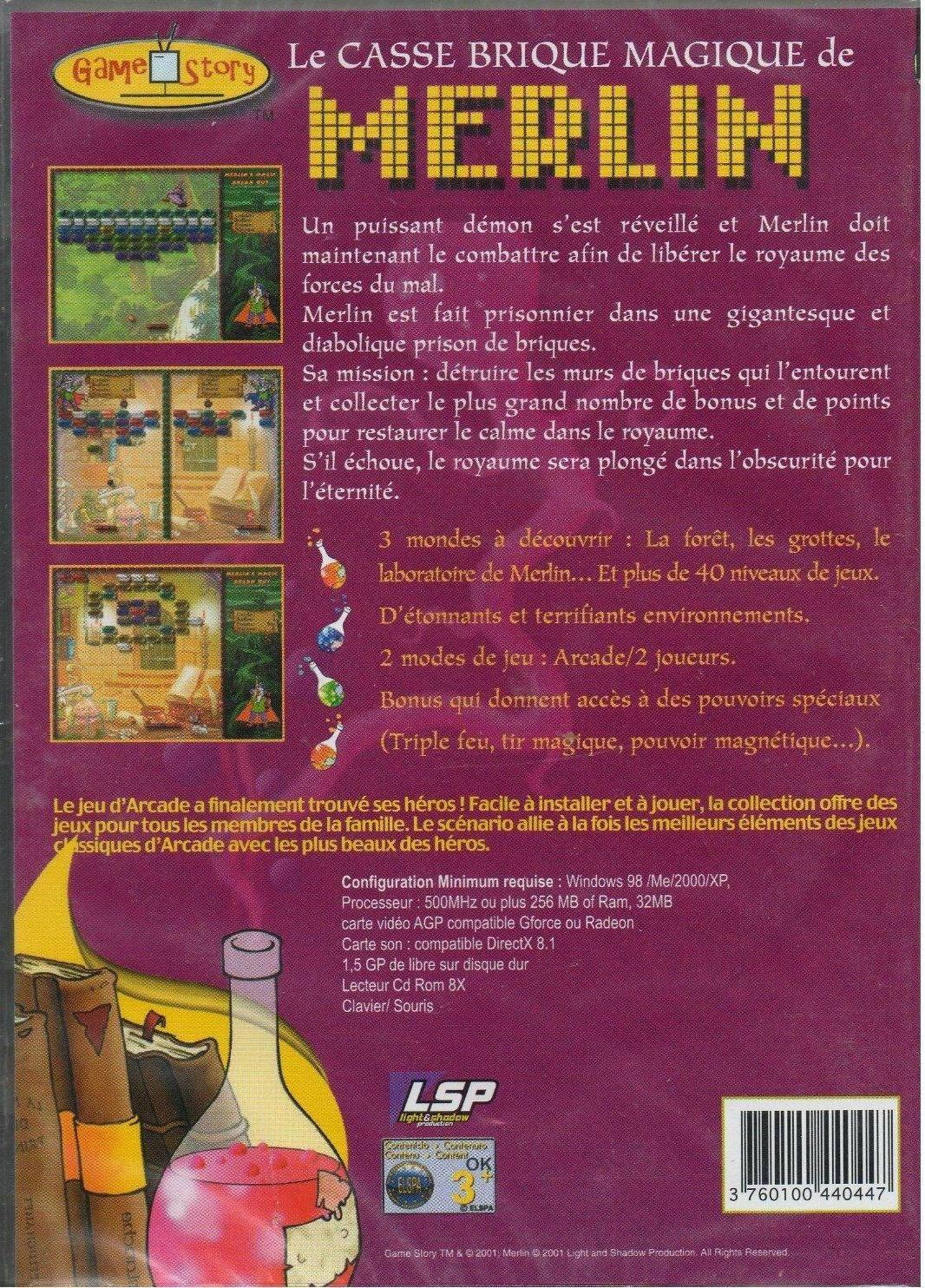 Merlin's Magic Brick Breaker - windows: xp /2000/me/98 [video game] - Very Good