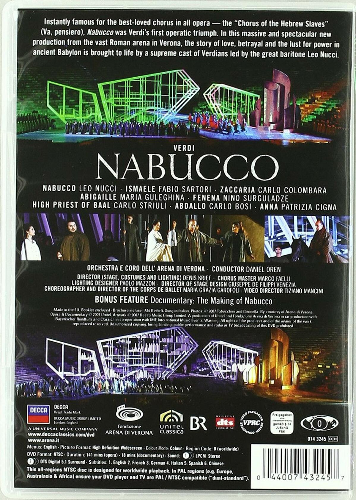 LEO NUCCI - NABUCCO - DVD [DVD] - Very Good