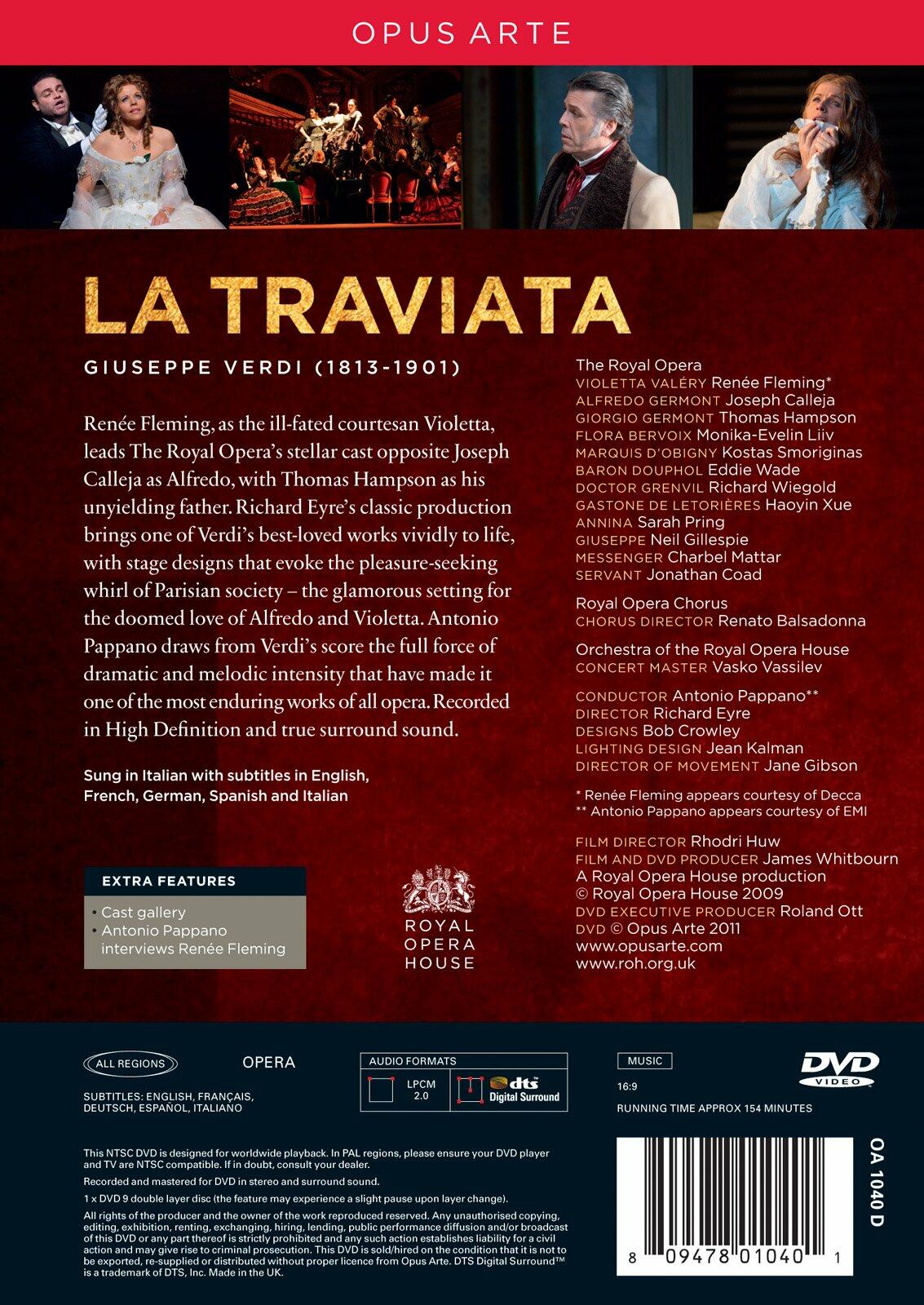Verdi: La Traviata [DVD] - Very Good