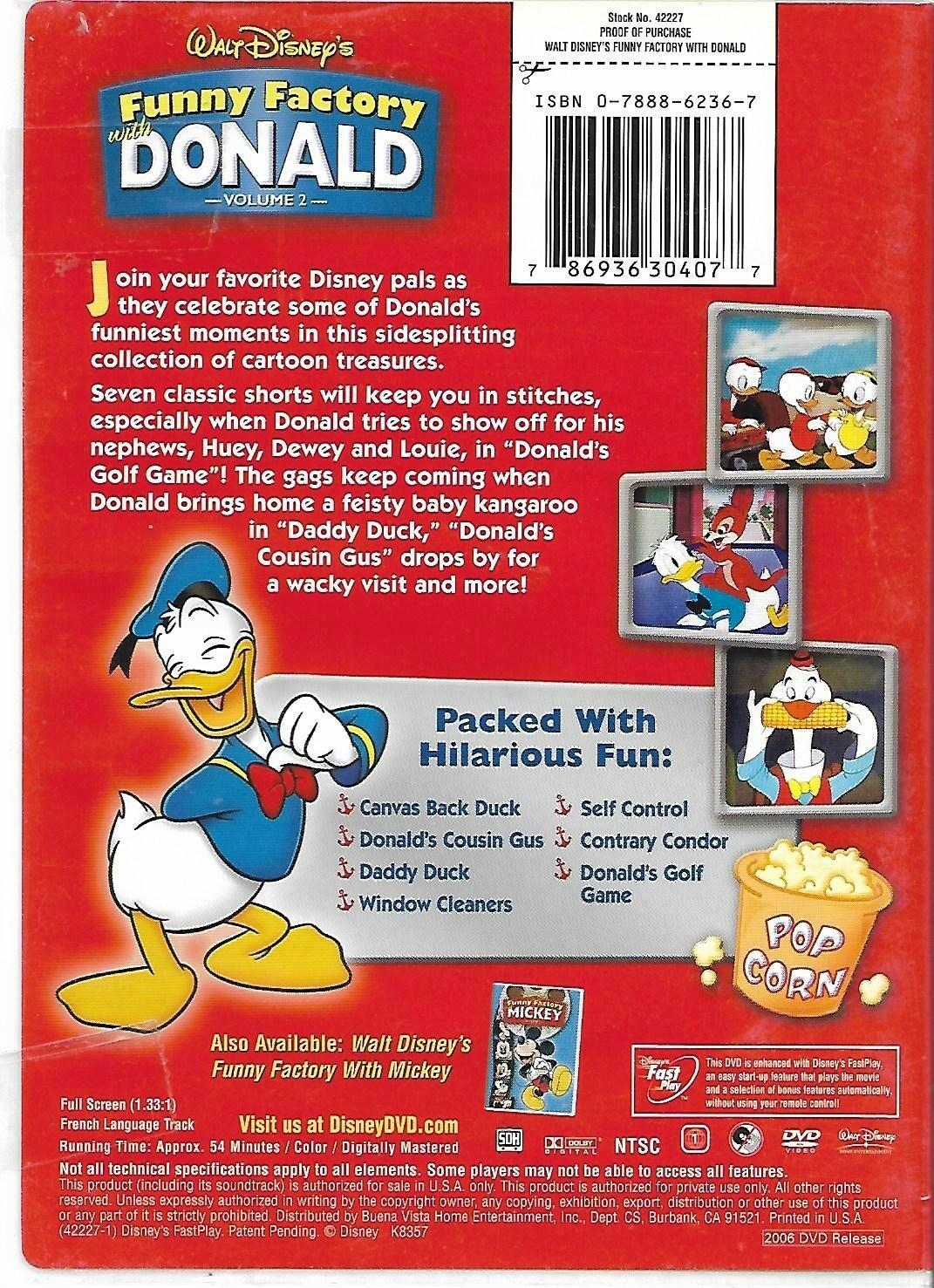 Walt Disney's Funny Factory With Donald, Vol. 2 [DVD] - Very Good