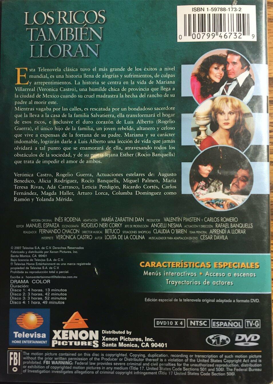 Los Ricos Tambien Lloran [Import] [DVD] - Very Good