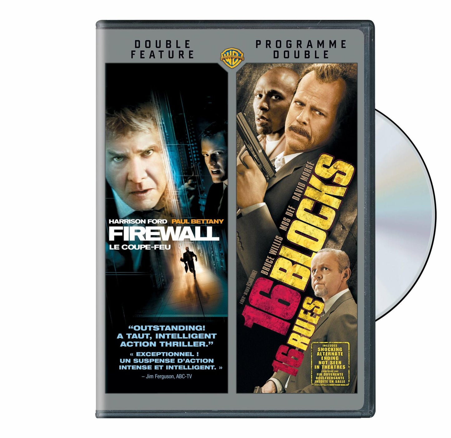 Firewall / 16 Blocks (Double Feature) // Le coupe-feu / 16 rues (Programme double) (Bilingual) [DVD] - Very Good