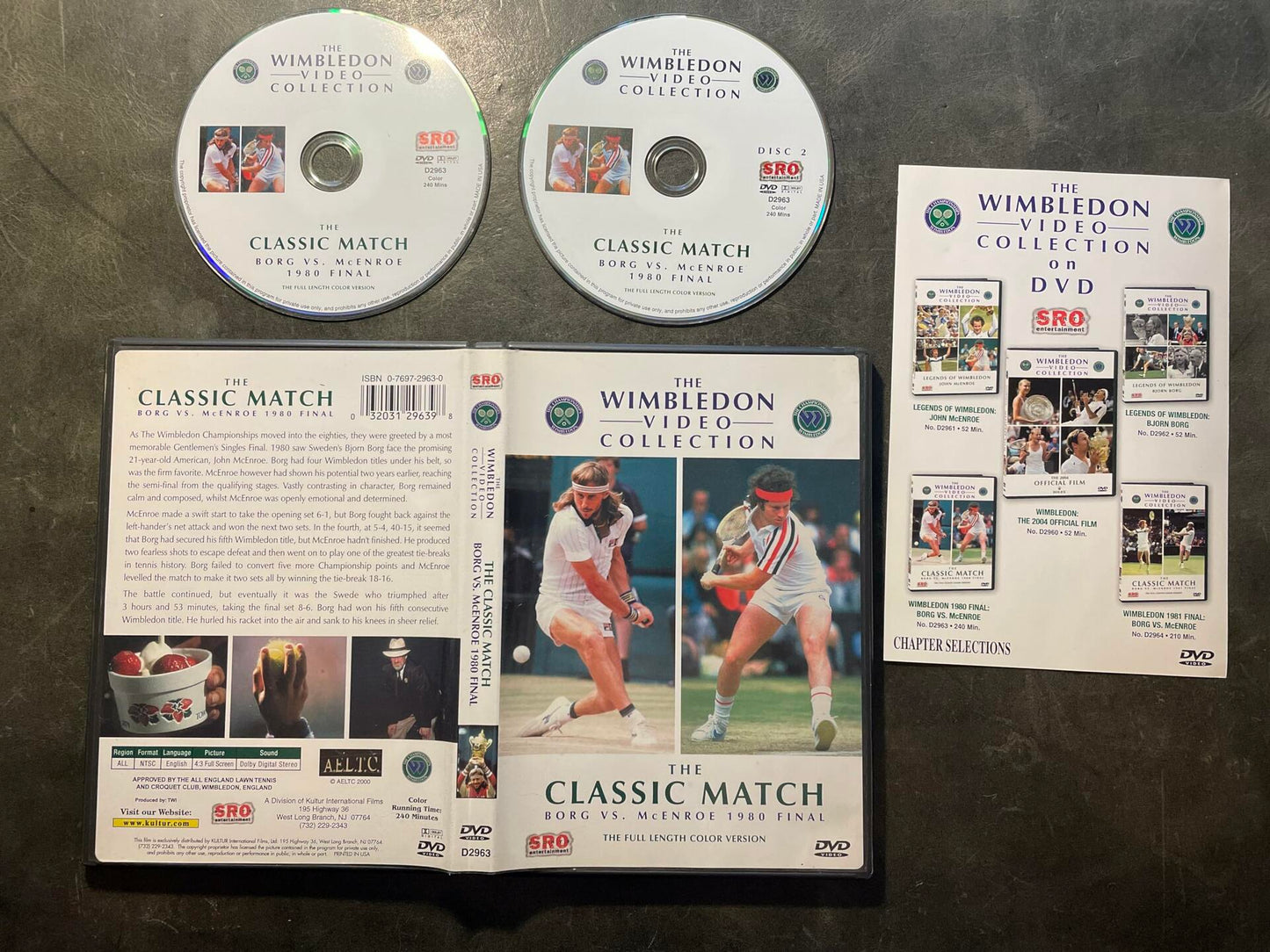 The Wimbledon Collection - The Classic Match - Borg vs. McEnroe 1980 Final [DVD] - Very Good