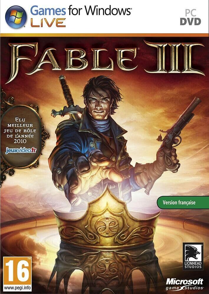 Fable 3 DVD Box CD - French only - Standard Edition [video game] - Very Good