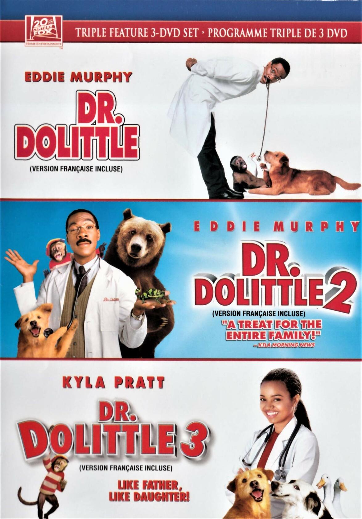 Dr Dolittle / Dr Dolittle 2 / Dr Dolittle 3: Triple Feature 3-DVD Set (DVD) [DVD] - Very Good