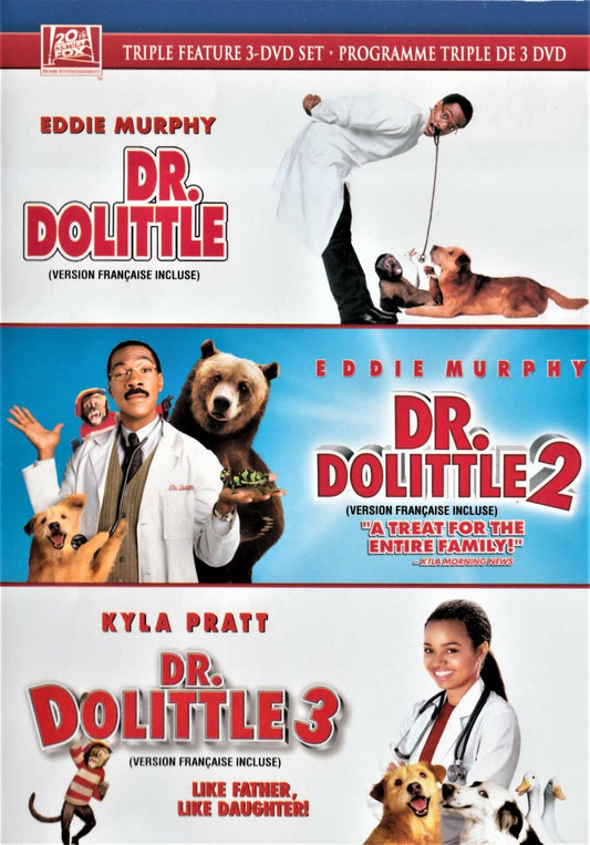 Dr Dolittle / Dr Dolittle 2 / Dr Dolittle 3: Triple Feature 3-DVD Set (DVD) [DVD] - Very Good